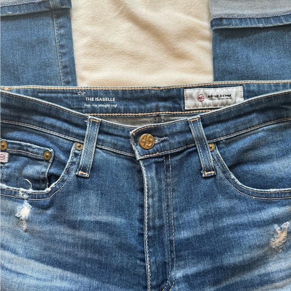 AG Adriano Goldschmied jeans “the Isabelle High Rise Straight Crop” - Picture 7 of 10